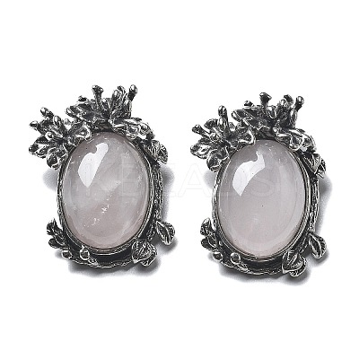 Natural Rose Quartz Pendants G-H083-01AS-01-1