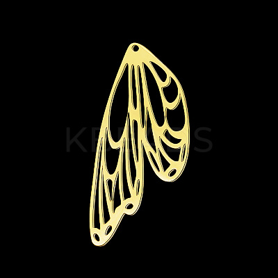 PVD Vacuum Plating 201 Stainless Steel Pendants LS-STAS-T056-LA710-2-1