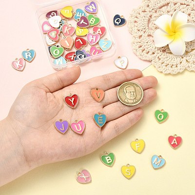 52Pcs Alloy Enamel Pendants ENAM-CJ0007-07A-1