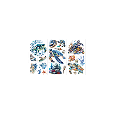 3 Sheets 3 Styles PVC Waterproof Decorative Stickers DIY-WH0404-146-1