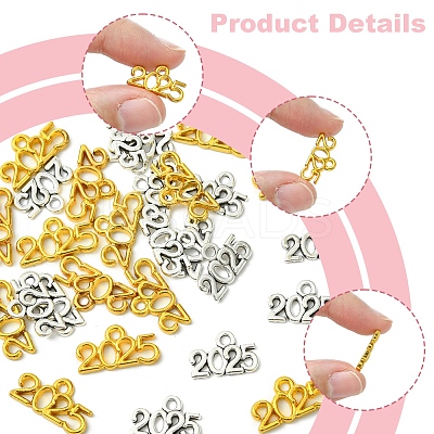 28Pcs 2 Styles Rack Plating Alloy Pendants FIND-FS0003-49-1