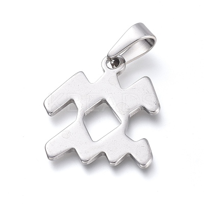 Non-Tarnish 304 Stainless Steel Pendants X-STAS-L210-06L-P-1