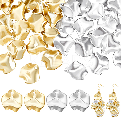 20Pcs 2 Colors Opaque Resin Pendants RESI-PH0002-58-1