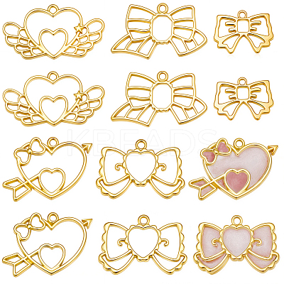20Pcs 5 Styles Alloy Pendants FIND-SP0006-09-1