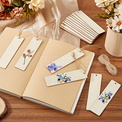 DIY Wood Bookmarks Making Kits WOOD-SP0001-21C-1