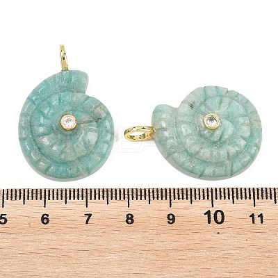 Natural Amazonite Pendants X-G-H353-02G-08-1