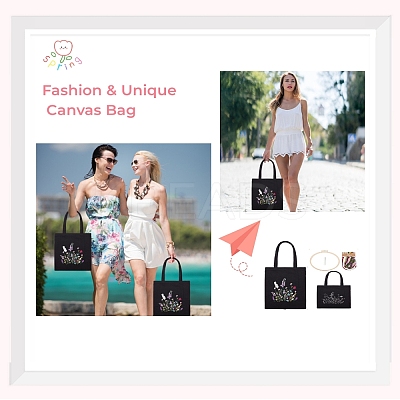 DIY Canvas Shoulder Bag Embroidery Starter Kit DIY-WH0386-47-1