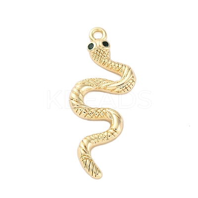 Brass Micro Pave Cubic Zirconia Pendants KK-Q042-01G-1