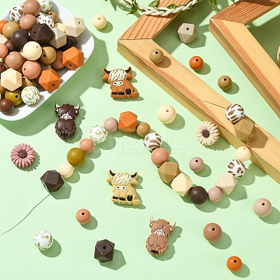 Round Food Grade Eco-Friendly Silicone Beads SIL-CJ0002-72-1