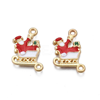 Rack Plating Alloy Enamel Pendants LS-X-ENAM-N055-127-1