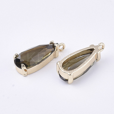 Transparent Glass Pendants GLAA-T007-22A-1
