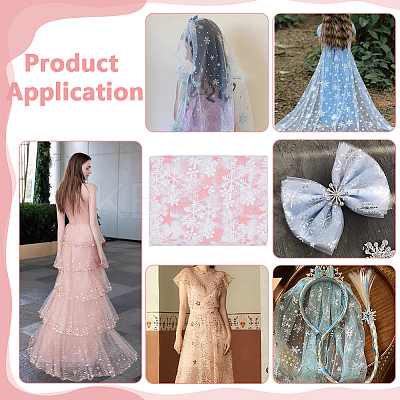 Polyester Mesh Fabrics DIY-WH0622-373B-1