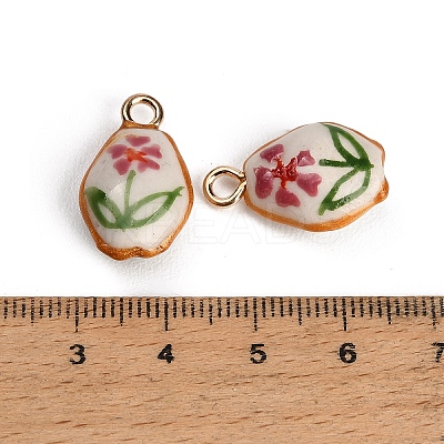 Handmade Porcelain with Brass Pendants PR-CBAB520-05A-1