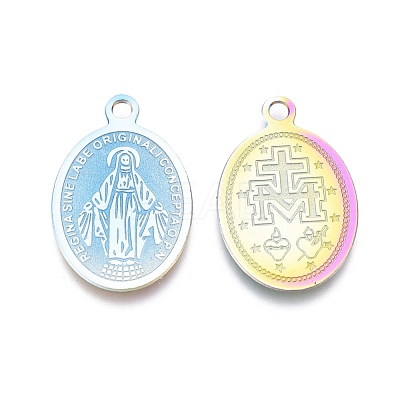 Ion Plating(IP) 304 Stainless Steel Pendants STAS-L247-022M-1