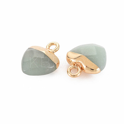 Natural Green Aventurine Charms G-N326-121-08-1