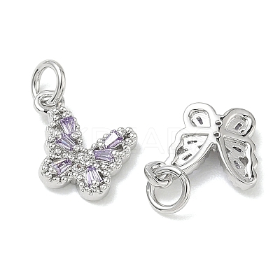 SHEGRACE Brass Pave Clear Cubic Zirconia Pendants XGRQ3Q688-628P-D-1