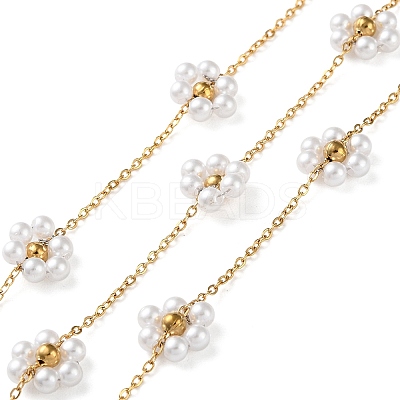 Flower Ion Plating(IP) 304 Stainless Steel Link Chains CHS-Q007-01G-1