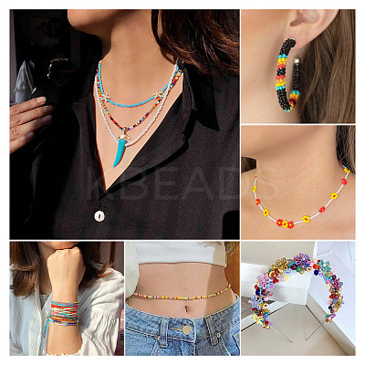 Opaque Glass Round Seed Beads GLAA-TAC0025-07A-08-1