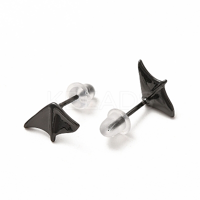 Brass Asymmetrical Earrings for Women LS-EJEW-L262-01EB-1