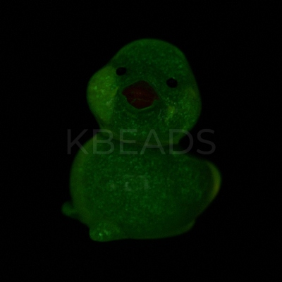 Duck Luminous Resin Display Ornaments DJEW-TAC0004-01A-01-1