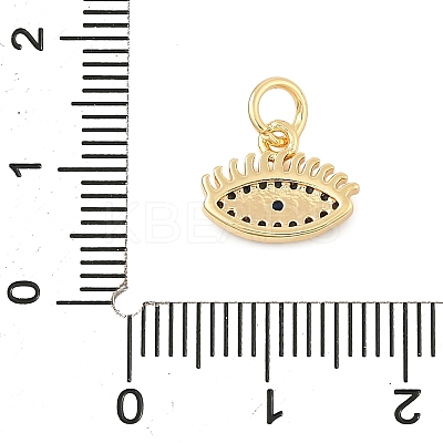 Brass Micro Pave Cubic Zirconia Pendants KK-U056-08G-1