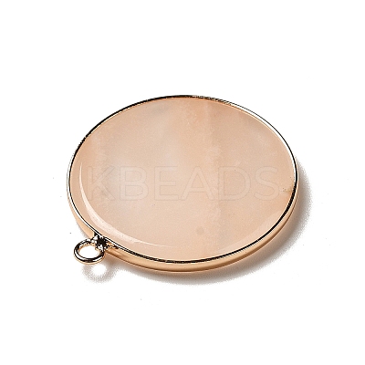 Natural Pink Aventurine Pendants G-A213-01G-03-1