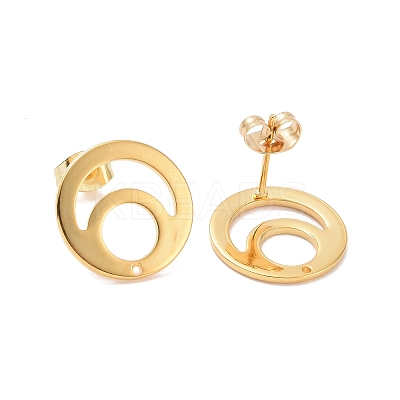 201 Stainless Steel Stud Earring Findings STAS-G277-08G-1