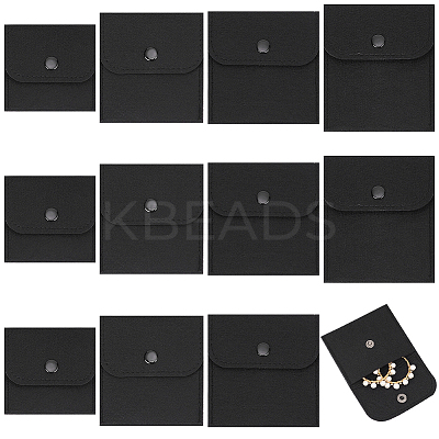 12Pcs 4 Style Felt Jewelry Storage Bags ABAG-PH0001-35-1