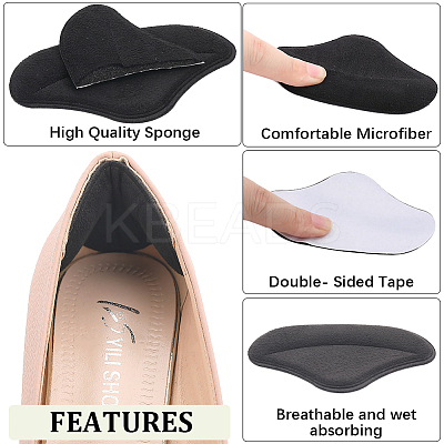 Cotton Anti-Wear Heel Grips FIND-WH0191-11B-1