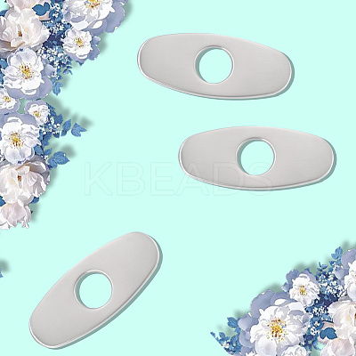 Oval Stainless Steel Faucet Hole Covers STAS-WH20001-18A-P01-1