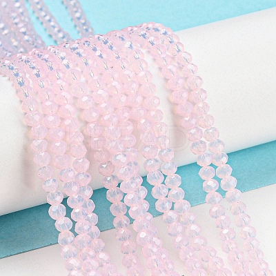 Baking Paint Transparent Glass Beads Strands DGLA-A034-J2mm-B04-1
