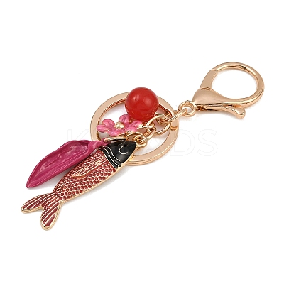 Alloy Enamel Fish Pendant Keychains LS-KEYC-Z007-01G-1