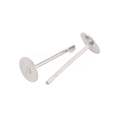 Tarnish Resistant Original Color Stainless Steel Stud Earring Findings X-STAS-E025-5-1