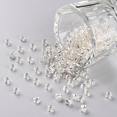 (Repacking Service Available) 8/0 Glass Seed Beads SEED-C014-3mm-21-1