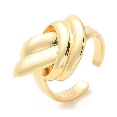 Brass Open Cuff Rings RJEW-P098-20G-1
