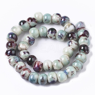 Handmade Porcelain Beads X-PORC-S498-19B-09-1