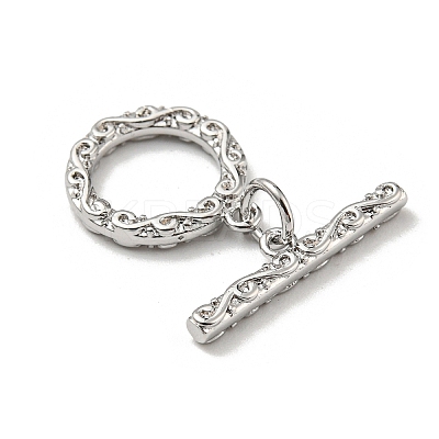 Brass Toggle Clasps KK-Q809-32P-1