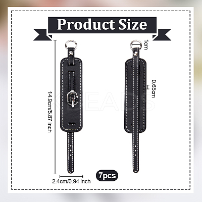 PU Leather Pendant Decorations AJEW-WH0270-193D-1