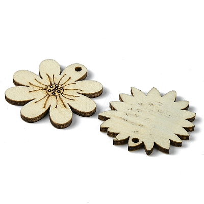 100 Pcs Wood Pendants X1-WOOD-G020-10-1