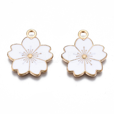 Alloy Enamel Pendants X-ENAM-S121-115N-1