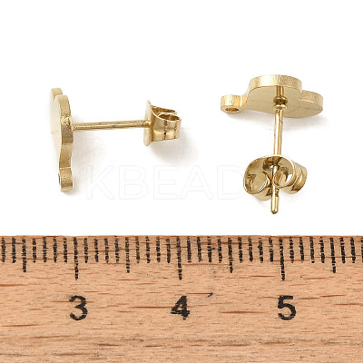 Ion Plating(IP) 304 Stainless Steel Stud Earring Findings STAS-I206-83G-1