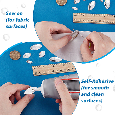 120Pcs 5 Styles Sew on Rhinestone DIY-FG0008-40A-1