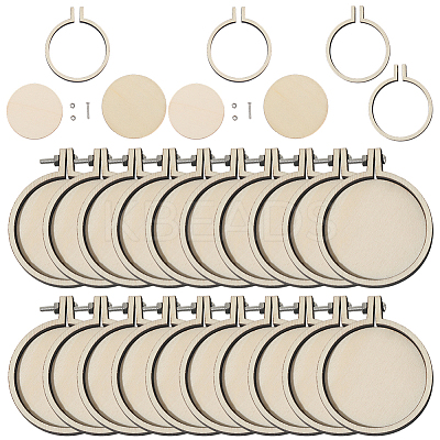 20 Boxs Wood Embroidery Hoops EMBR-SC0001-04C-1