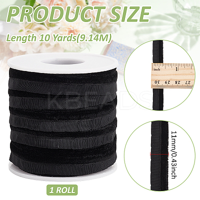 10 Yards Velvet Lip Cord Trim SRIB-BC0001-33D-1