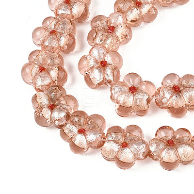 Handmade Silver Foil Glass Beads FOIL-N030-01A-1