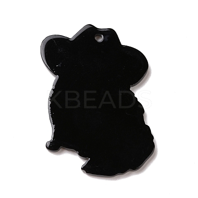 Opaque Acrylic Pendants OACR-D008-02-1