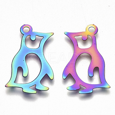 Ion Plating(IP) 201 Stainless Steel Pendants STAS-R114-031-1