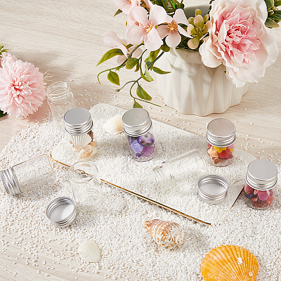 Clear Glass Bottles Bead Containers CON-SC0001-11S-02-1