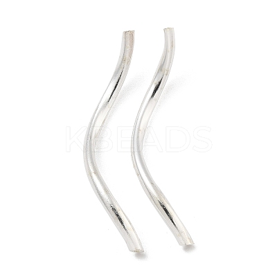 Brass Twist Tube Beads KK-B120-02B-S-1