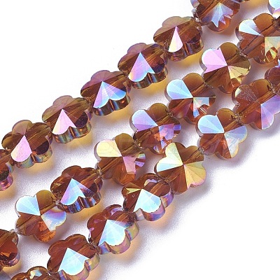 Electroplate Glass Beads Strands EGLA-J148-A-AB09-1